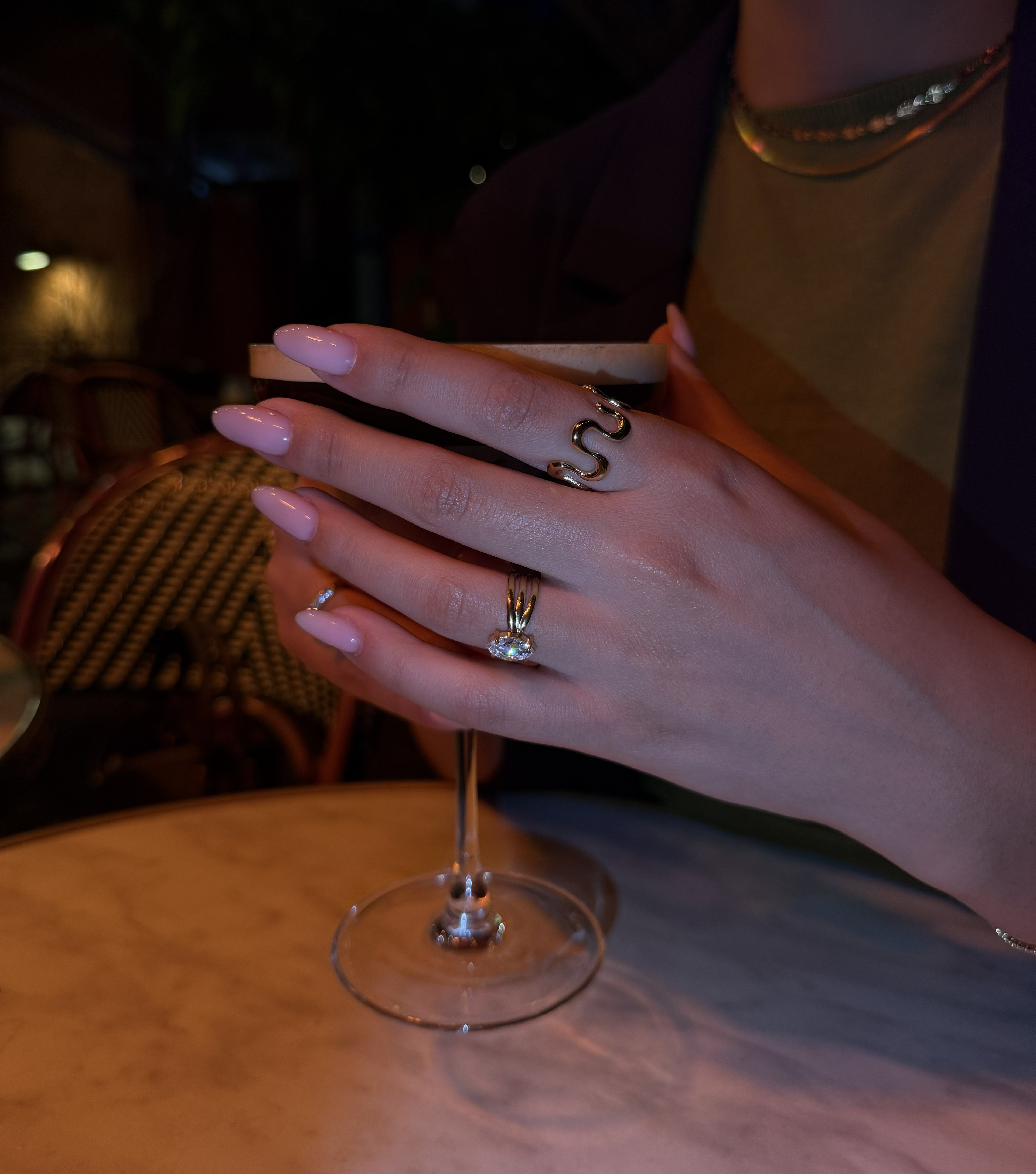 WAVE RING - justerbar