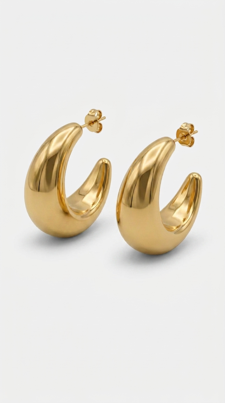 CHUNKY HOOPS EARRINGS