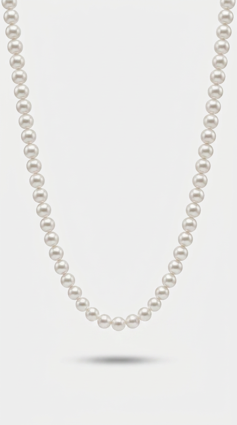 PEARL NECKLACE - (6 mm)